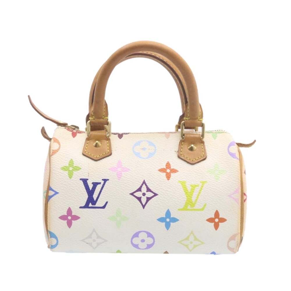 Louis Vuitton Monogram Multicolor Mini Speedy Handbag White